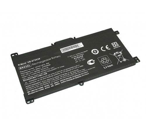 Аккумуляторная батарея для ноутбука HP Pavilion X360 (BK03-3S1P) 11,55V 3400mAh OEM черная