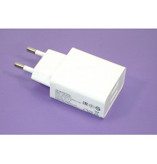 Блок питания (сетевой адаптер) AMPERIN MCW-2USB 5V/2.1A 5V/1A 10W 2USB Белый