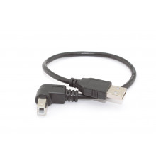 Кабель USB  2.0 на  USB-B угол вниз 0,3 м