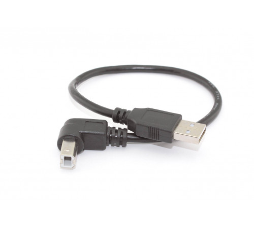 Кабель USB  2.0 на  USB-B угол вниз 0,3 м