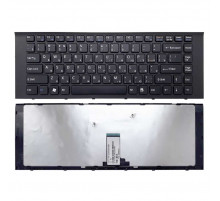 Клавиатура для ноутбука Sony Vaio VPC-EG, VPC-EK черная, с рамкой