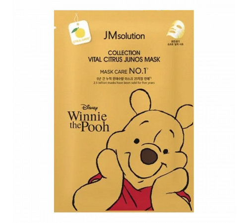 JMsolution Маска тканевая с экстрактом юдзу и прополисом / Disney Collection Vital Citrus Junos Mask, 30 мл