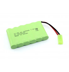 Аккумулятор Ni-Mh 7.2V 2400 mAh AA Flatpack разъем Tamiya