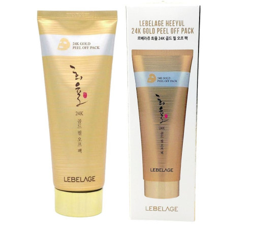 Lebelage Маска-пленка для лица с экстрактом золота / Heeyul 24K Gold Peel Off Pack, 150 мл