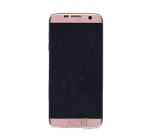 Дисплей для Samsung Galaxy S7 Edge SM-G935FD розовое золото с рамкой и аккумулят