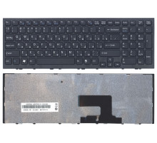 Клавиатура для ноутбука Sony Vaio VPC-EE черная, с рамкой