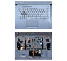 Клавиатура для ноутбука Asus Strix G15 G512LWS топ-панель серебристая
