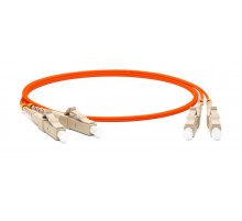 FC-D2-50-LC/PR-LC/PR-H-1M-LSZH-OR Патч-корд волоконно-оптический (шнур) MM 50/125, LC-LC, 2.0 мм, duplex, LSZH, 1 м Hyperline