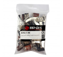 Разъём BNH, RJ45, кат. 5е, экр., обжимной, для кабеля, 100 шт, цвет: прозрачный