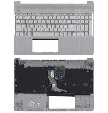 Клавиатура для ноутбука HP 15S-EQ 15S-FQ топкейс серый