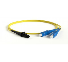 FC-D2-9-MTRJM/UR-SC/UR-H-3M-LSZH-YL Патч-корд волоконно-оптический, SM 9/125 (OS2), MTRJ(папа)/UPC-SC/UPC, 2.0 мм, duplex, LSZH, 3 м Hyperline
