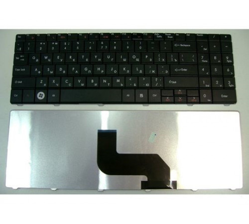 Клавиатура для ноутбука Packard Bell DT85, LJ61, LJ63, LJ65, LJ67, LJ71 / Gateway NV52, NV53, NV54, NV56, NV58 черная