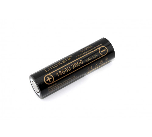 Аккумулятор типа 18650 Li-Ion LiitoKala Lii-26A 2600mAh, 3.7V