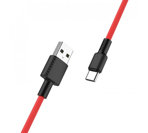 Кабель USB HOCO X29 Superior, USB - Type-C, 2.0А, 1м, красный