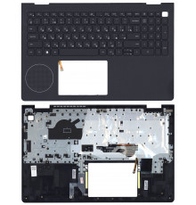 Клавиатура для ноутбука Dell Vostro 3515-5456 черная с подсветкой топ-панель