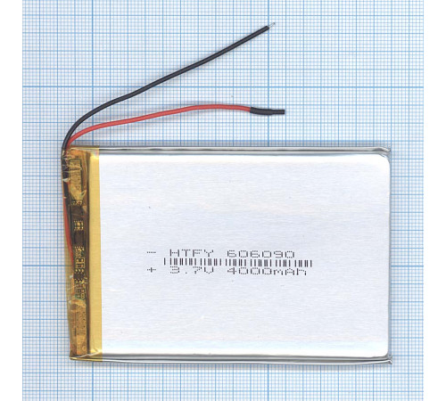 Аккумулятор Li-Pol (батарея) 6*60*90мм 2pin 3.7V/4000mAh