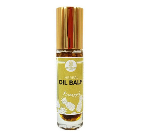 Coco Blues Травяной масляный бальзам от тошноты и головной боли c ананасом / Herbal Oil Balm Pineapple, 10 г