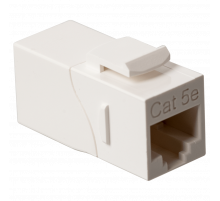Повторитель портов RJ-45, неэкранированный, 90 градусов, кат.5E, формата Keystone, белый LAN-KCP45U5E/90-WH