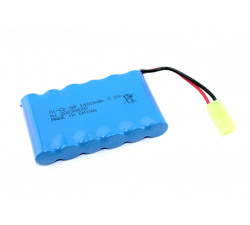 Аккумулятор Ni-Cd 7.2V 1400 mAh AA Flatpack разъем Tamiya