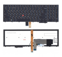 Клавиатура для ноутбука Lenovo ThinkPad Edge E531, E540, T540, T540p черная, с рамкой, с подсветкой, с джойстиком
