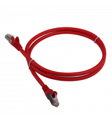 Патч-корд RJ45 - RJ45, 4 пары, FTP, категория 6, 5 м, красный, LSZH, LANMASTER LAN-PC45/S6-5.0-RD