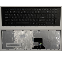 Клавиатура для ноутбука Sony Vaio VPC-EF черная, с рамкой