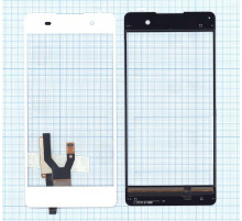 Сенсорное стекло (тачскрин) для Sony Xperia E5 белое