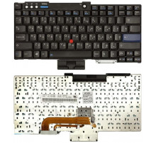 Клавиатура для ноутбука Lenovo ThinkPad T60, T61, R60, R61, Z60T, Z61T, Z61M, R400, R500, T500, W500, W700, W700ds черная, с подсветкой, с джойстиком