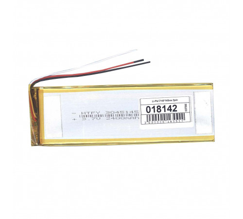 Аккумулятор Li-Pol (батарея) 3*45*145мм 3pin 3.7V/2400mAh