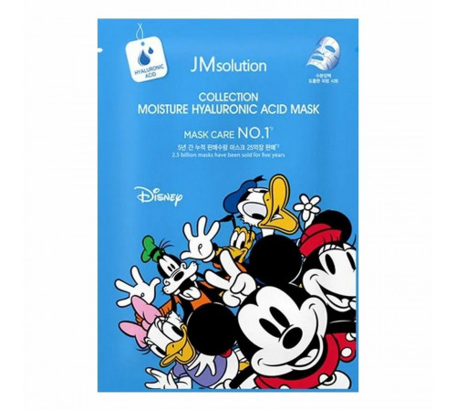 JMsolution Маска тканевая увлажняющая с гиалуроновой кислотой / Disney Сollection Moisture Hyaluronic Acid Mask, 30 мл