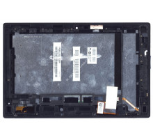 Sony Xperia Z (C6603) - дисплей в сборе с тачскрином с рамкой, черный