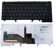 Клавиатура для ноутбука Dell Latitude E5420, E6220, E6320, E6420, E6430, E6620 черная, с джойстиком, с подсветкой