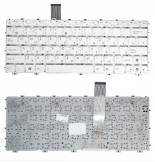 Клавиатура для ноутбука Asus Eee PC 1011, 1015, 1018, X101 белая, без рамки