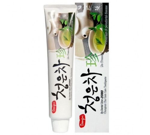 KeraSys Зубная паста восточный чай / Dental Clinic 2080 Chungeun Cha Gum Care Toothpaste, 130 г