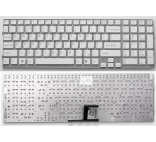 Клавиатура для ноутбука Sony Vaio VPC-EC белая, без рамки