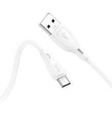 Кабель USB HOCO X61 Ultimate silicone, USB - Micro USB, 2.4А, 1м, белый