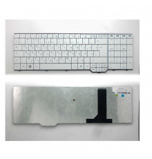 Клавиатура для ноутбука Fujitsu-Siemens Amilo Xa3520, Xa3530 Series. Г-образный Enter. Белая, без рамки. PN: V080329DK4.