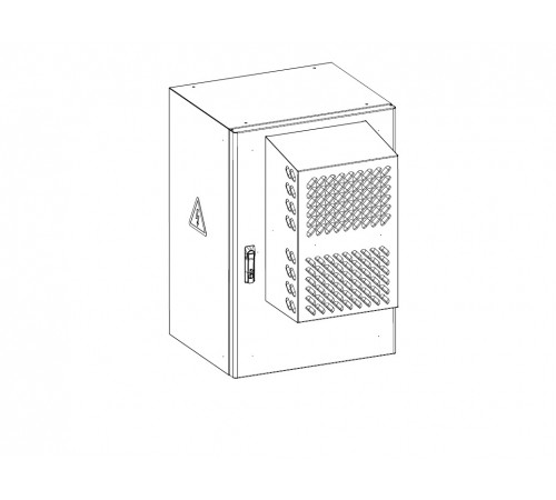 Шкаф уличный всепогодный настенный укомплектованный 18U (Ш600 x Г500), комплектация ТК-IP54