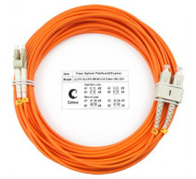 Cabeus FOP-62-LC-SC-25m Шнур оптический duplex LC-SC 62,5/125 mm 25м LSZH