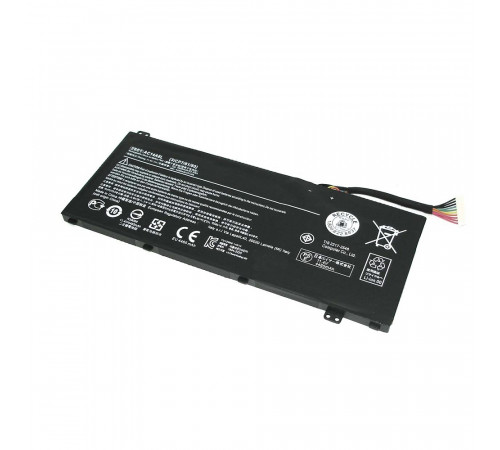 Аккумуляторная батарея для ноутбука Acer Aspire VN7-571G, VN7-791 11.4V 4465mAh 51Wh AC14A8L черная