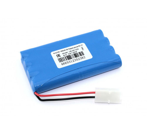 Аккумулятор Ni-Cd 9,6V 1400mAh AA Flatpack разъем KET-2P