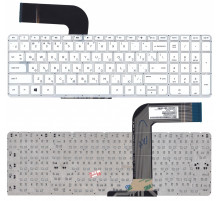 Клавиатура для ноутбука HP Pavilion 15-P, 17-F белая, без рамки