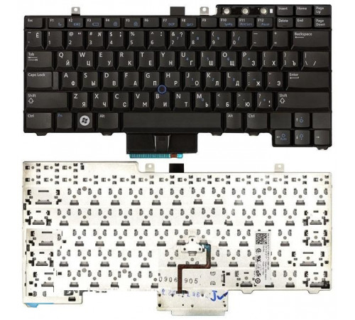 Клавиатура для ноутбука Dell Latitude E5400, E6410, E6400, E5500, E5510, E5410, E6500, E6510, M4500 черная, с джойстиком