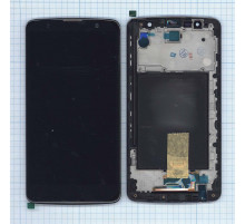 Дисплей для LG Stylus 2 Plus черный с рамкой