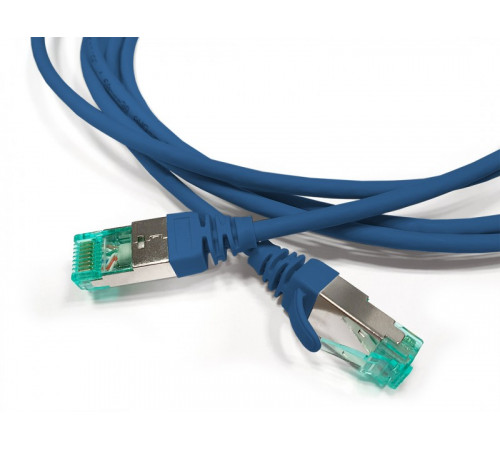 PC-LPT-SFTP-RJ45-RJ45-C6a-3M-LSZH-BL Патч-корд S/FTP, экранированный, категория 6a (100% Fluke Component Tested), 30AWG, LSZH, 3 м, синий Hyperline