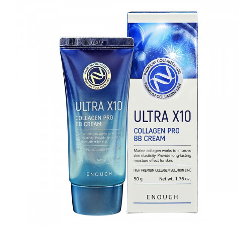 Enough BB-крем с морским коллагеном / Ultra X10 Collagen Pro BB Cream SPF 47 PA+++, 50 г