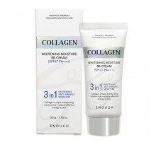 Enough BB-крем с морским коллагеном / Сollagen 3 in1 whitening moisture BB Cream SPF47 PA+++, 50 мл