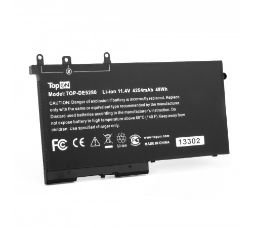 Аккумулятор для ноутбука Dell 5280, 5490. 11.4V 4254mAh. PN: 4YFVG.