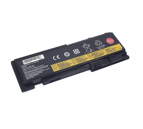 Аккумуляторная батарея для ноутбука Lenovo T430S (0A36287) 11.1V 4400mAh OEM черная