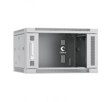 Cabeus SH-05F-6U60/35 Шкаф телекоммуникационный настенный 19" 6U 600x350x368mm (ШхГхВ) дверь стекло, цвет серый